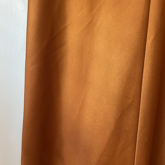 SACHIN & BABI Burnt Orange Women's Cali Satin Midi Slip Dress 10 BHLDN - Picture 8 of 10